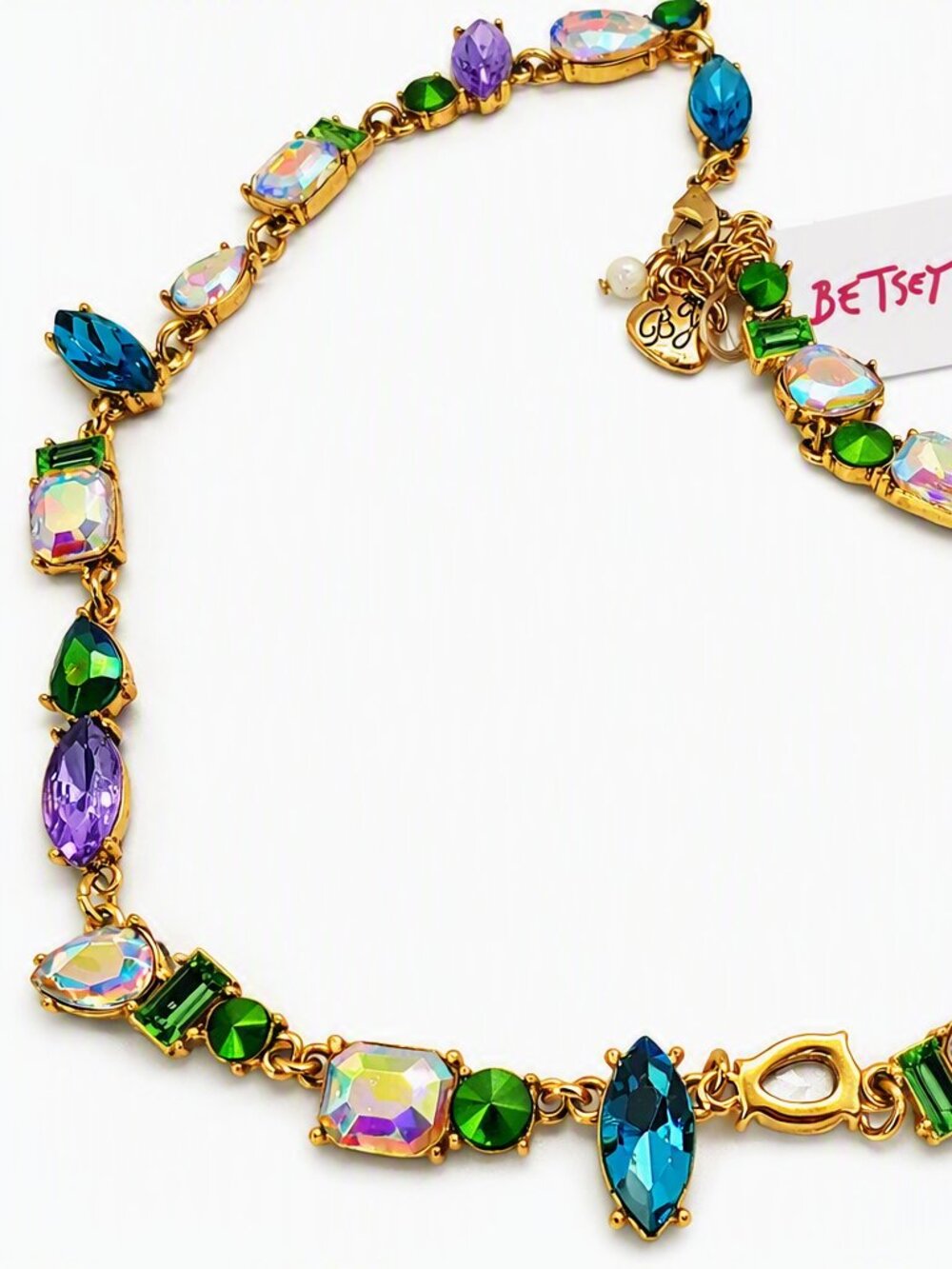Betsey Johnson Mixed Stone Necklace